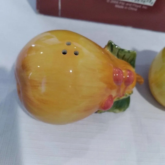 2004 Fitz & Floyd Partridge Pear Tree 12 Days Of Christmas Salt & Pepper Shakers - Picture 4 of 6